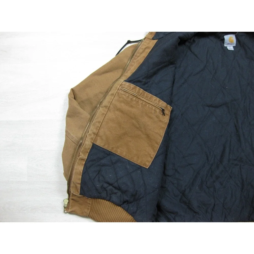 Vintage Carhartt Duck Canvas Active Jacket Men's (XL) Workwear‎ Quilt Lined J130